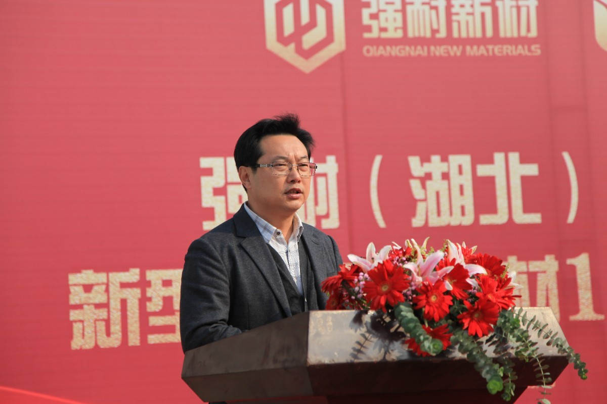 2菠菜担保网副董事长、湖北菠菜担保网新型建材科技有限公司董事长杨华锋致辞.JPG